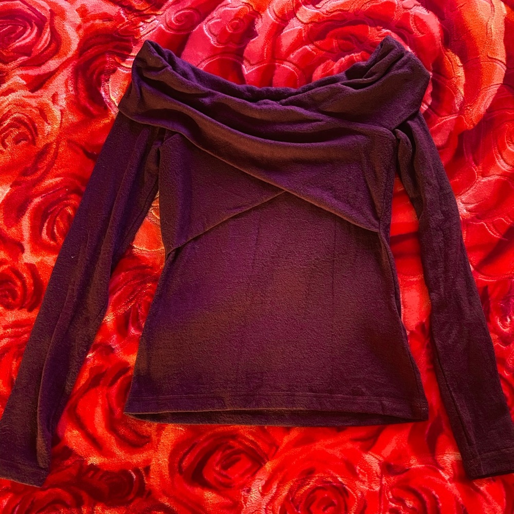 Maroon top
